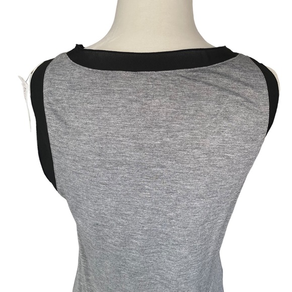 Loft NEW Black and Grey Sleeveless Tank Blouse Petite Small - Picture 9 of 14
